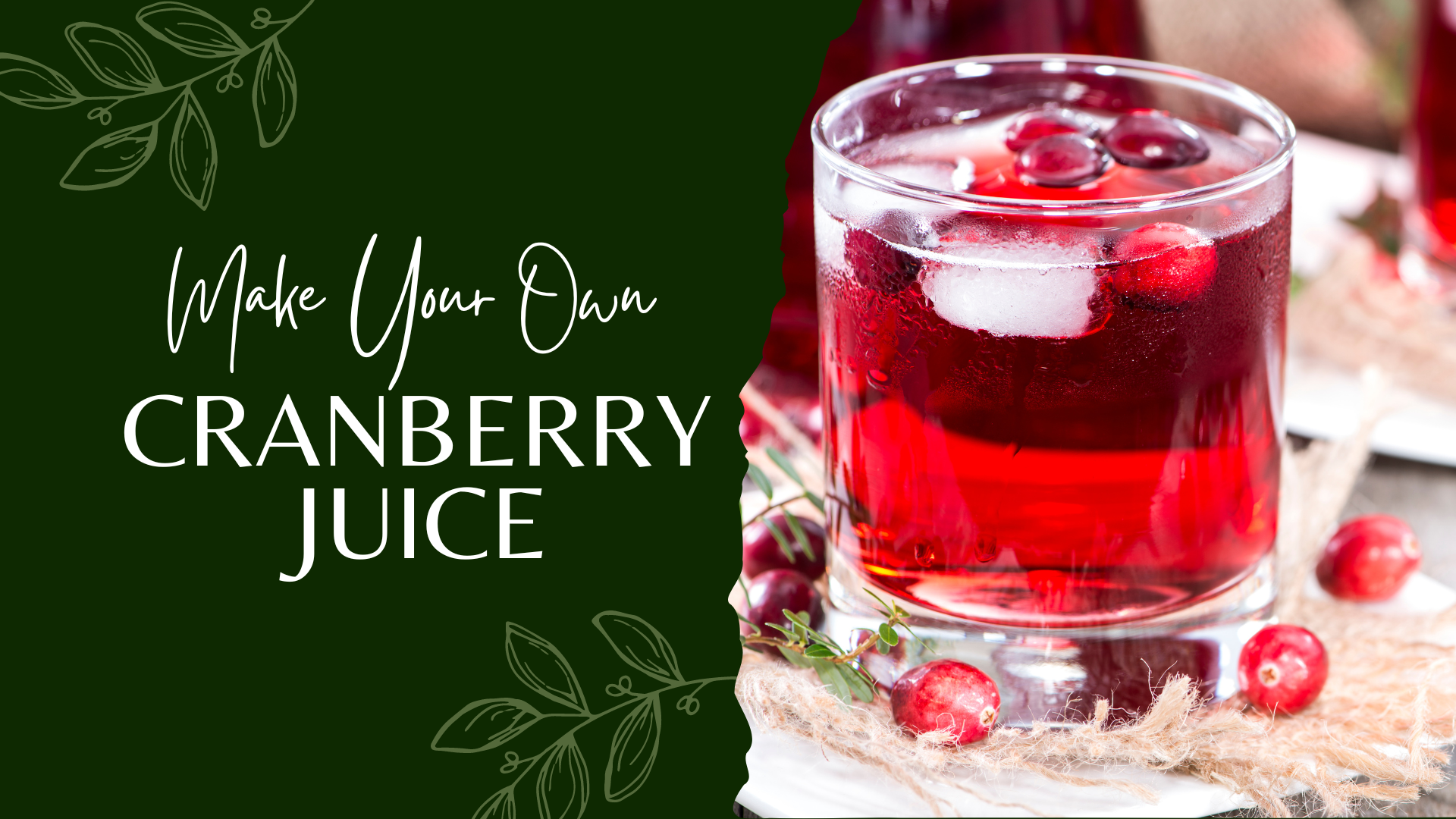 How to Make and Can Cranberry Juice